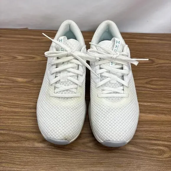 Under Armour Charged Aurora 2 White Radial Turquoise Women's Size 8 - Picture 3 of 13